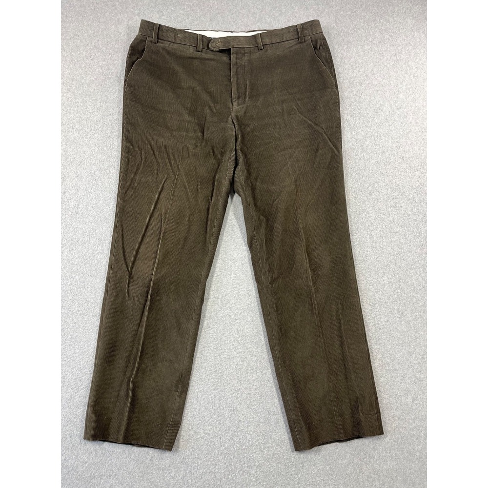 Lauren Ralph Lauren Corduroy Pants Mens 38x32 Green Baggy Straight Leg